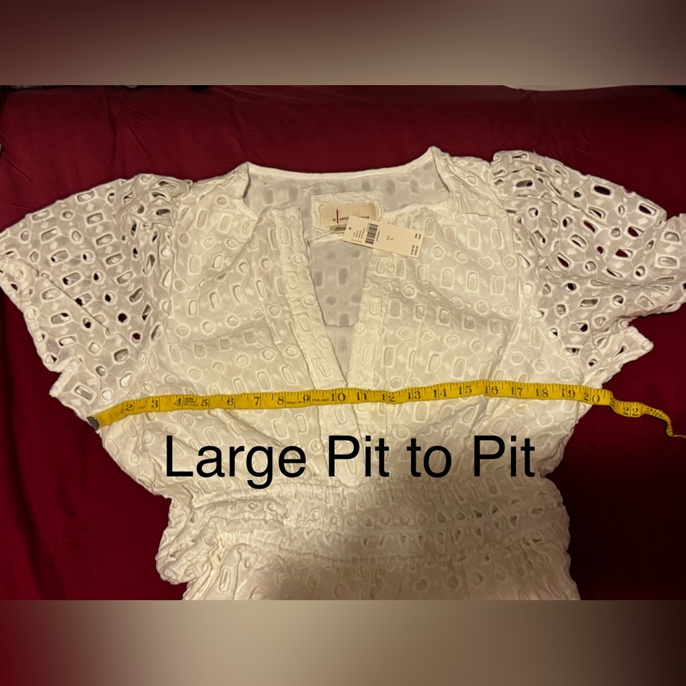NWT Anthropologie Somerset Maxi Dress Eyelet Edition WHITE - Picture 8 of 16